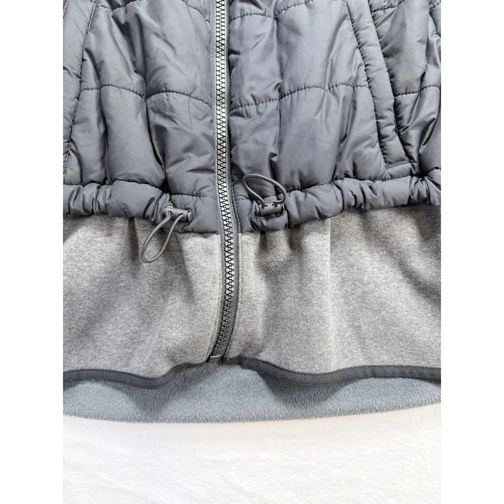 Athleta Fjord Hybrid PrimaLoft Jacket Women Black Quilted Puffer Full Zip XS